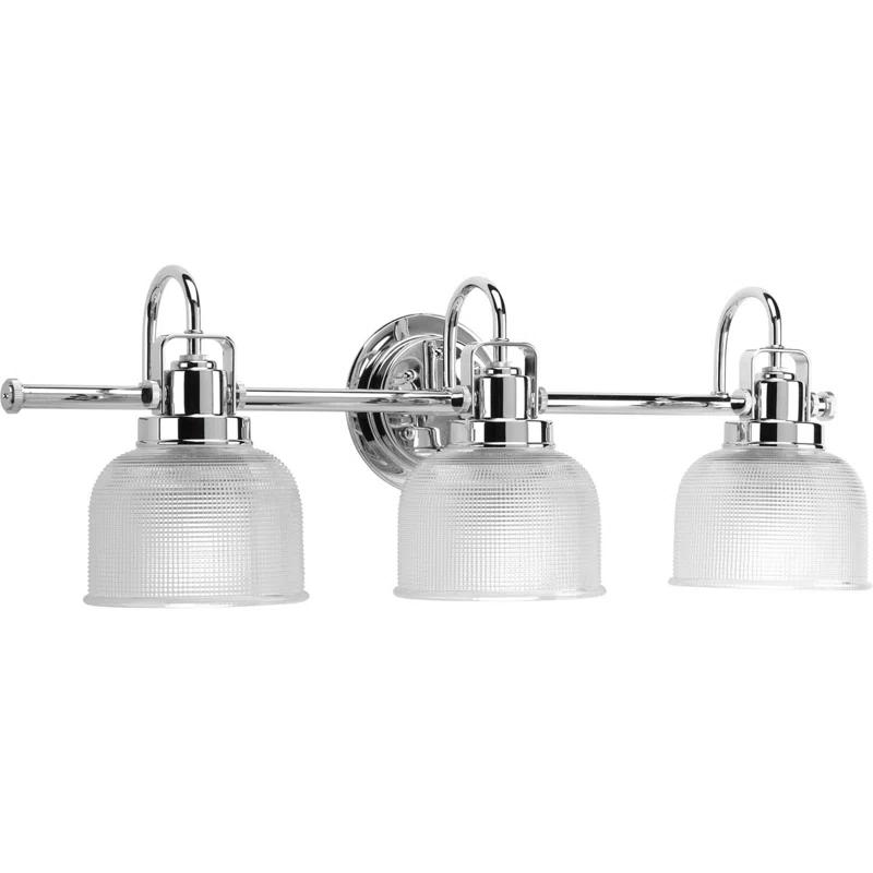 Rosser 3 Light Transparent Dimmable Vanity Light