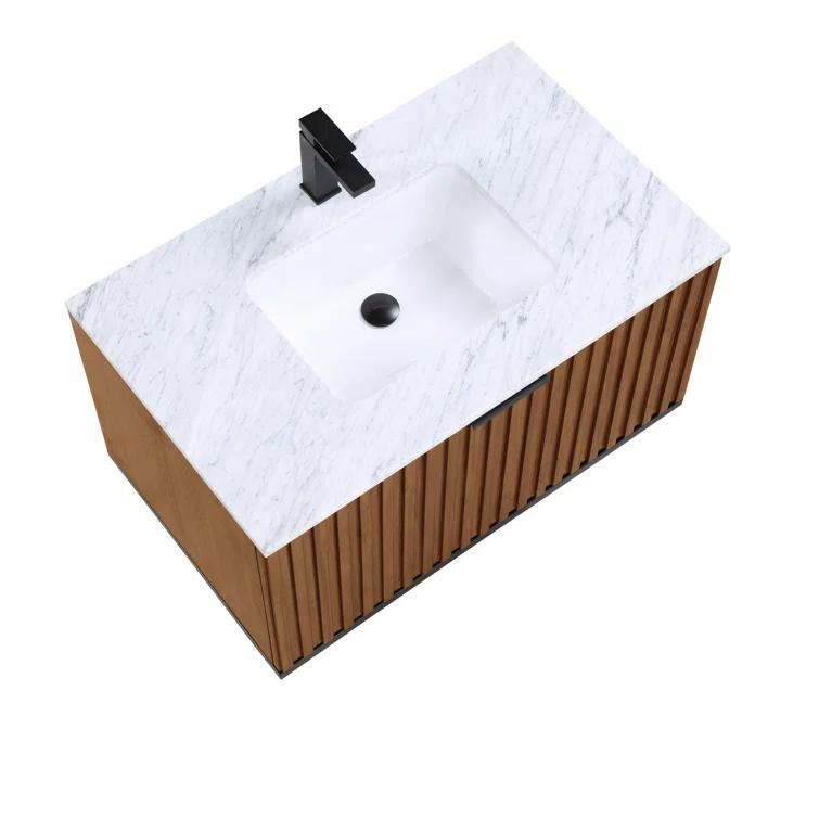 Terra 36" Wall-Mounted Single Bathroom Vanity Set