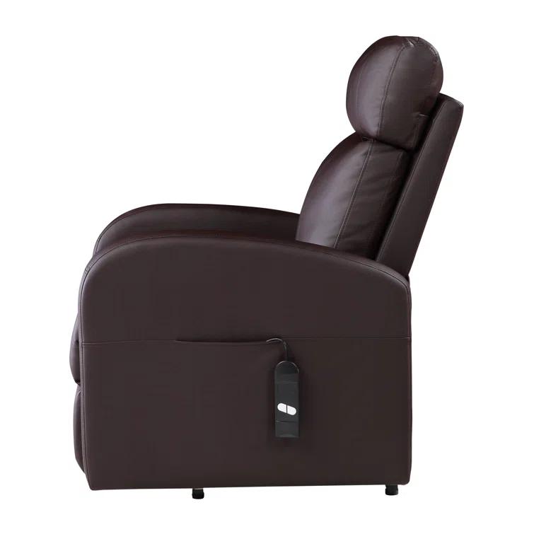 Ricardo 28.4" Wide Faux Leather Power Lift Assist Standard Recliner