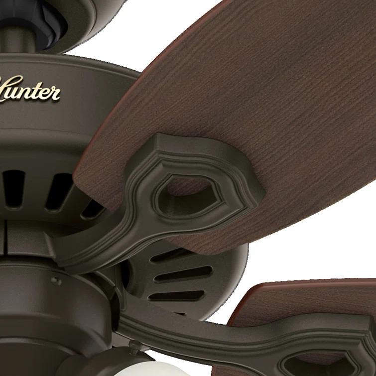 42" Builder 5 - Blade Standard Ceiling Fan with Pull Chain and Light Kit Included
