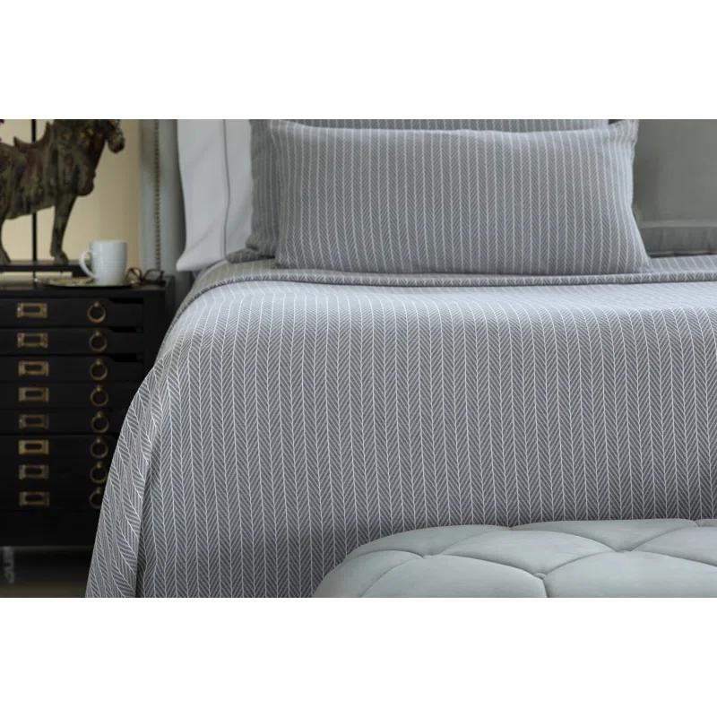 Lili Alessandra Chevron Hand Woven Throw Blanket