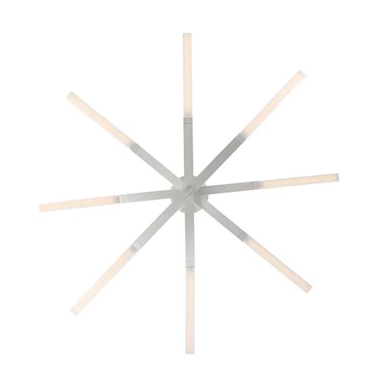 Erik 8 Light Metal Dimmable LED Sputnik Chandelier
