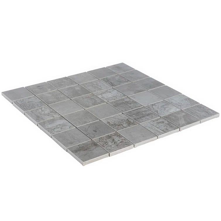 Angela Harris Alloy 2" x 2" Porcelain Metal Look Mosaic Wall & Floor Tile Tile ( 0.92 sq. ft. / box )