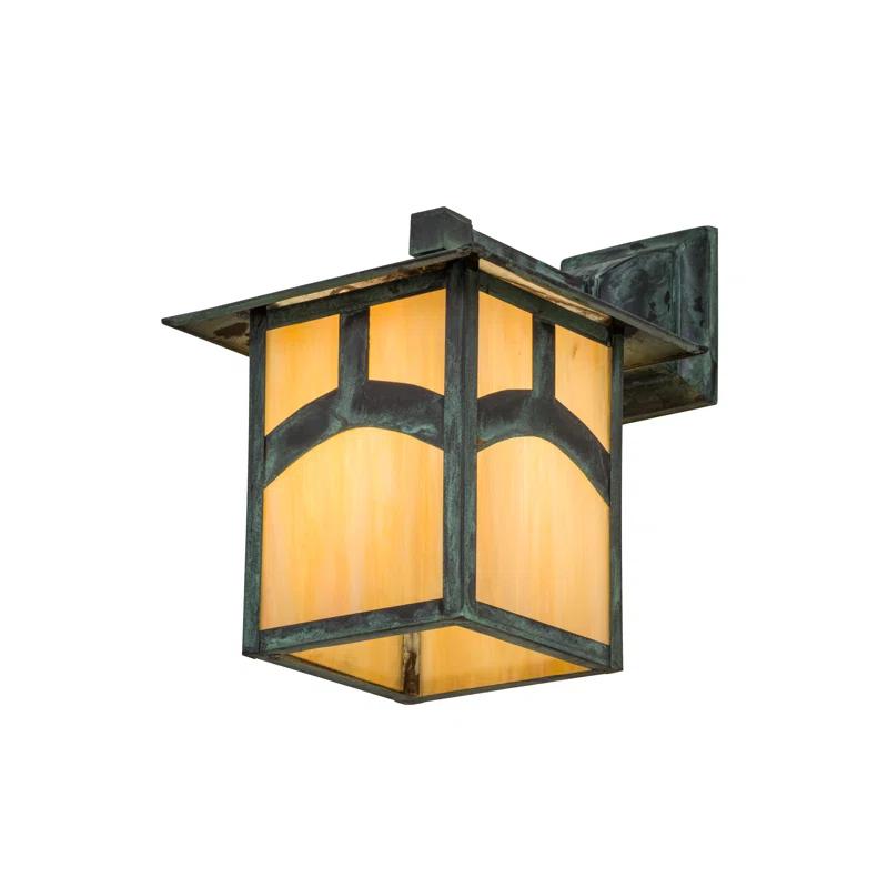 Rustic Lodge Solid Brass Wall Light