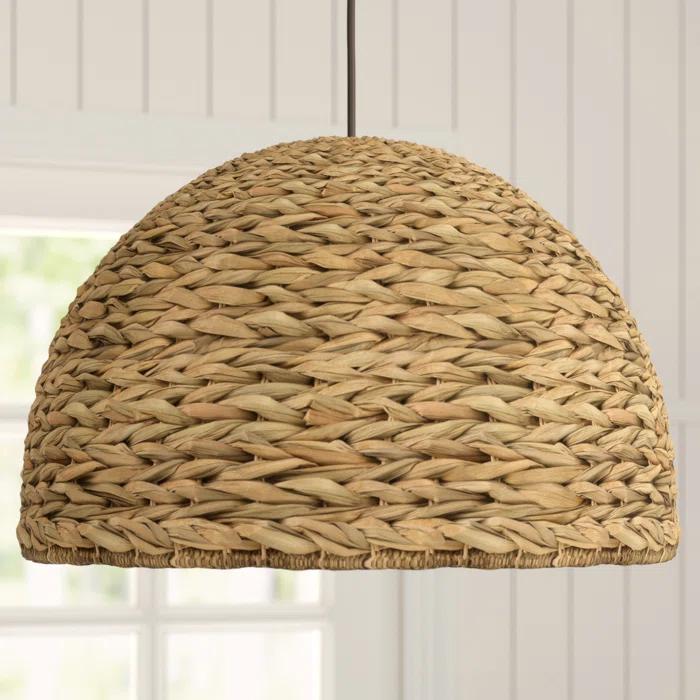 Shoreline Single Light Seagrass Pendant