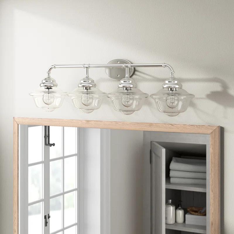 Anderson 4 Light Transparent Dimmable Vanity Light