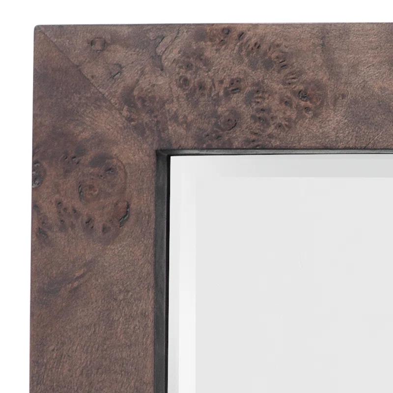 Ronan Burl Wood Mirror - Brown