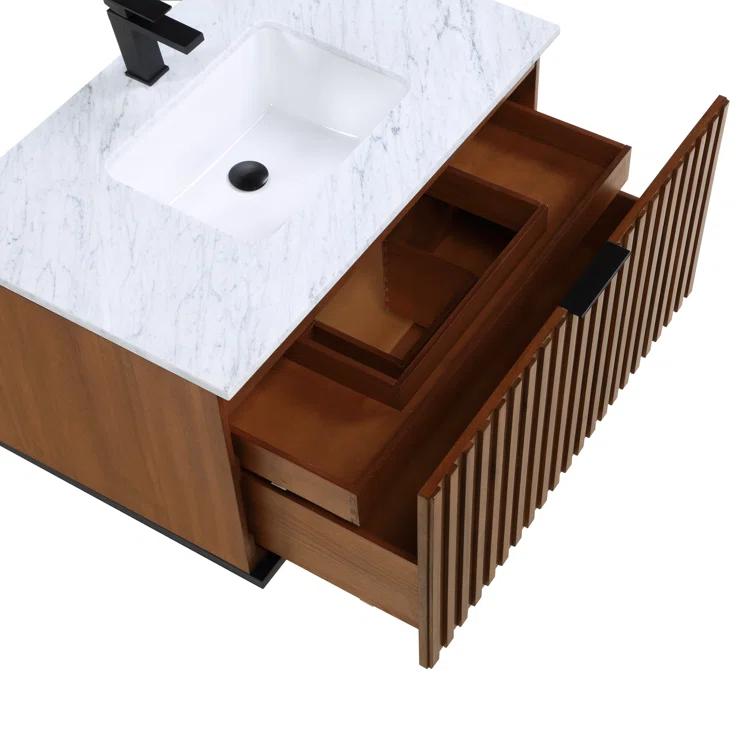 Terra 36" Wall-Mounted Single Bathroom Vanity Set