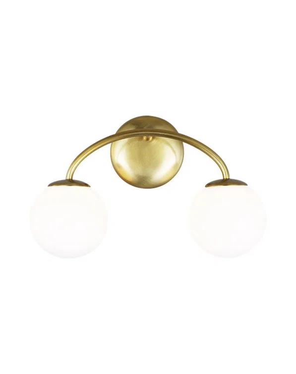 Galassia Vanity Light by AERIN - Burnished Brass / 2 Light