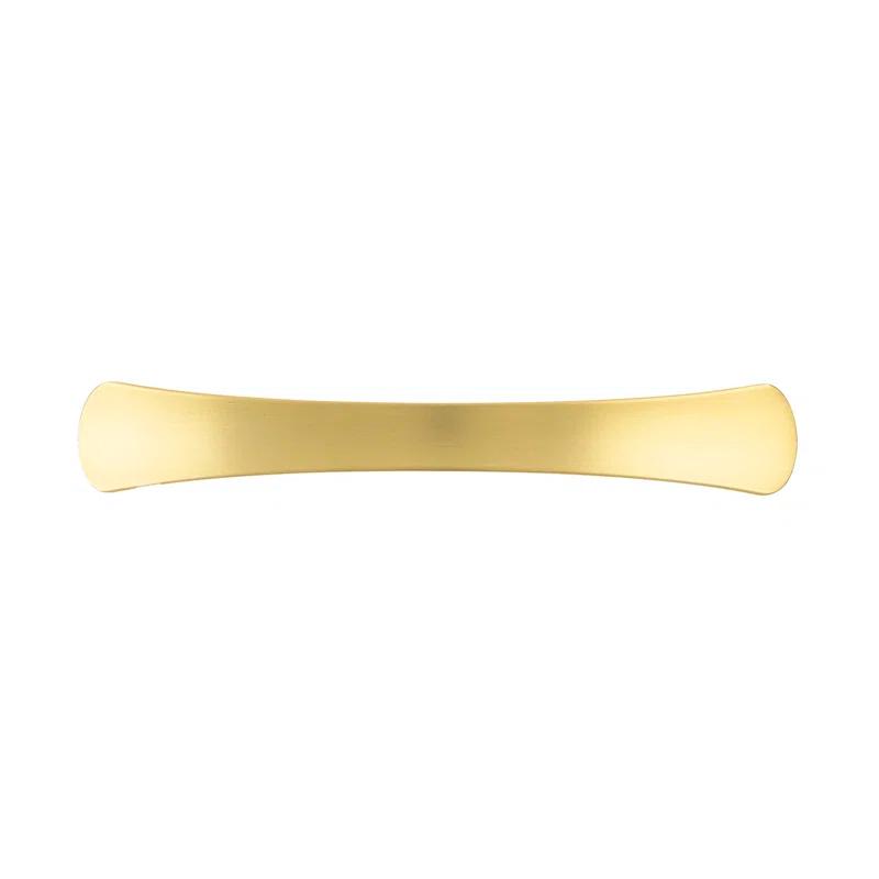 Brushed Golden Brass Modern Bar Handle with Mounting Hardware