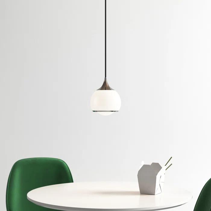 Kegan Single Light Glass Dimmable Pendant