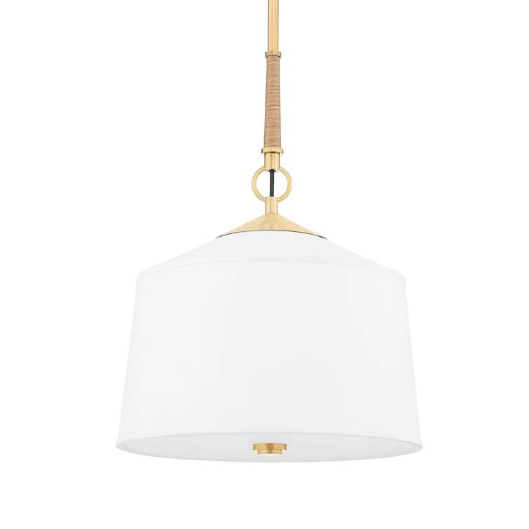 Emrys Pendant Light - White / 14" Dia