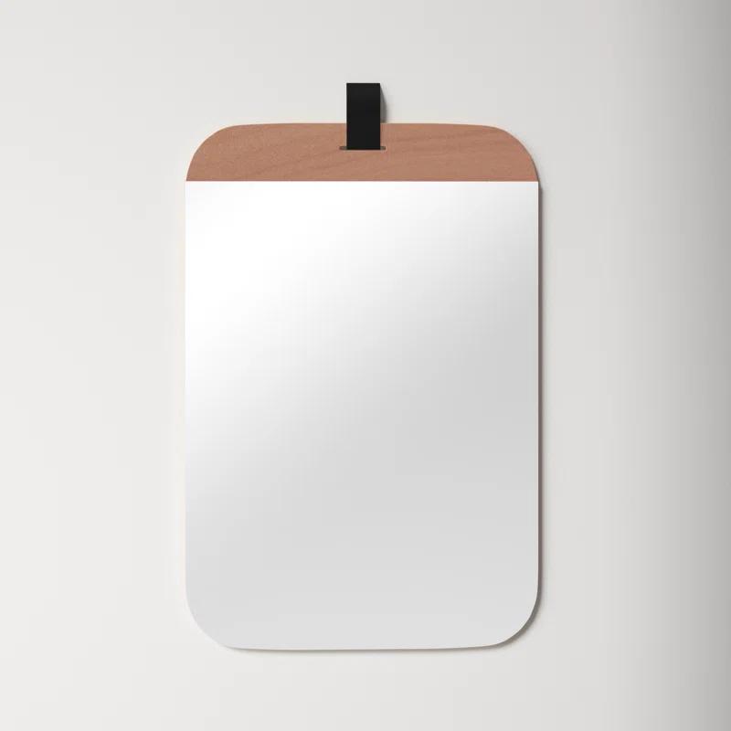 Lanny Wood Flat Wall Mirror