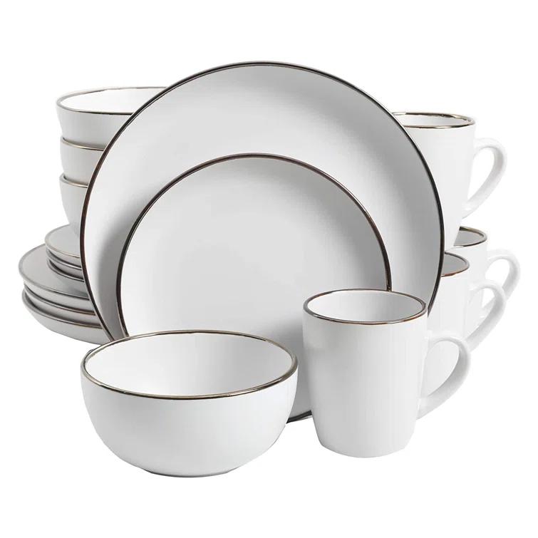 Gibson Home Rockaway Round Stoneware Dinnerware