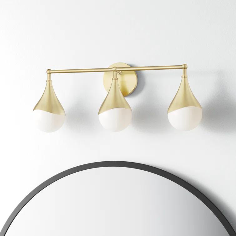 Algiers 3 Light Frosted Dimmable Vanity Light
