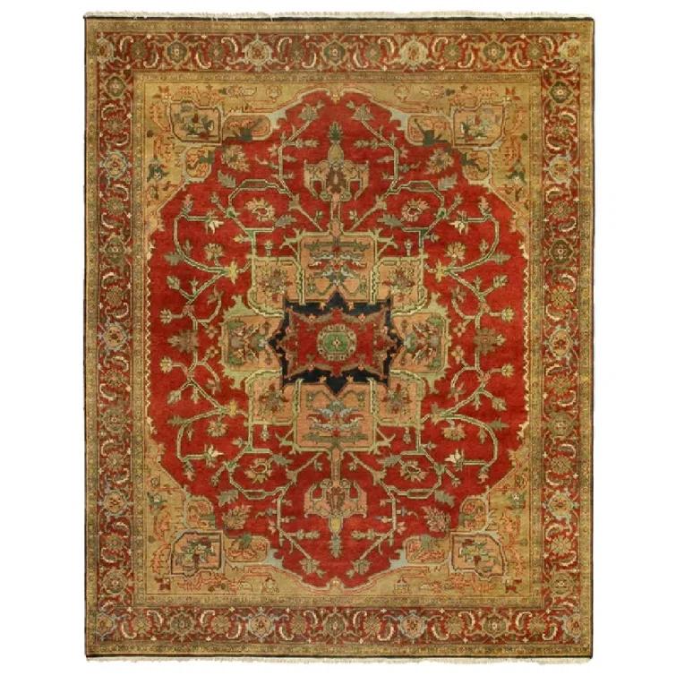Antique Weave Serapi Wool Oriental Rug
