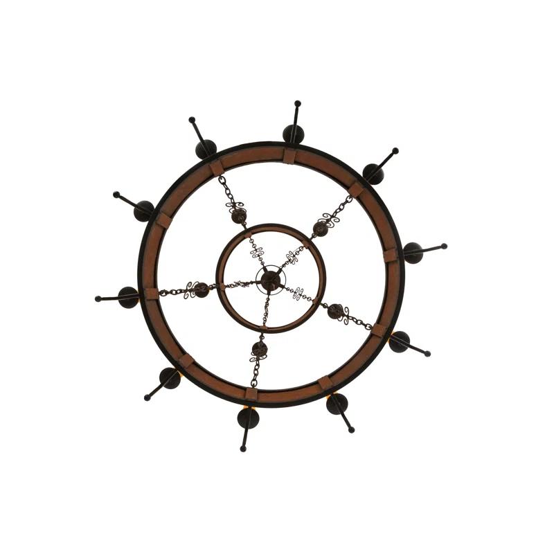 Toscano 48" Bronze Two-Tier Candle Chandelier