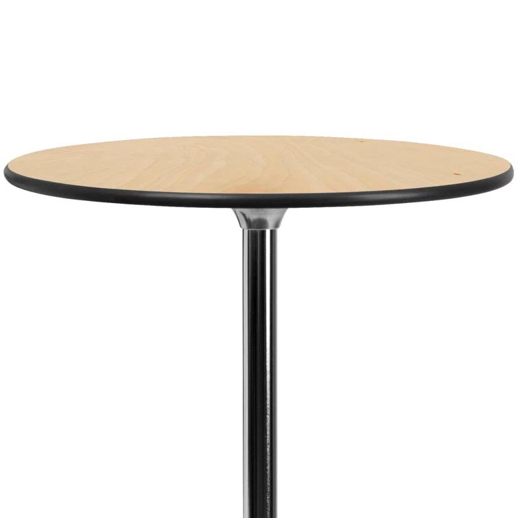 Flash Furniture Marrel Round Wood Cocktail Table with Columns by Flash Furniture
