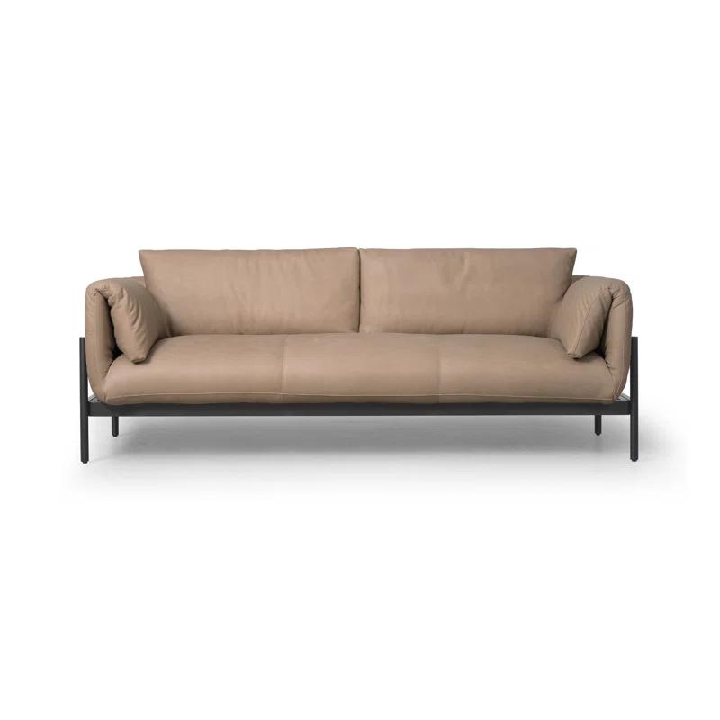 Frampton Leather Sofa - Taupe Leather