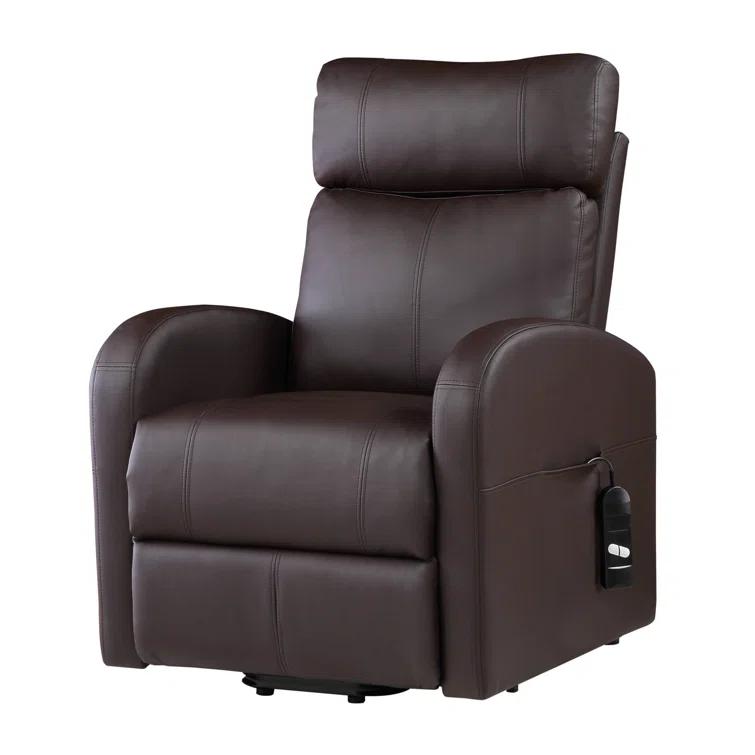 Ricardo 28.4" Wide Faux Leather Power Lift Assist Standard Recliner
