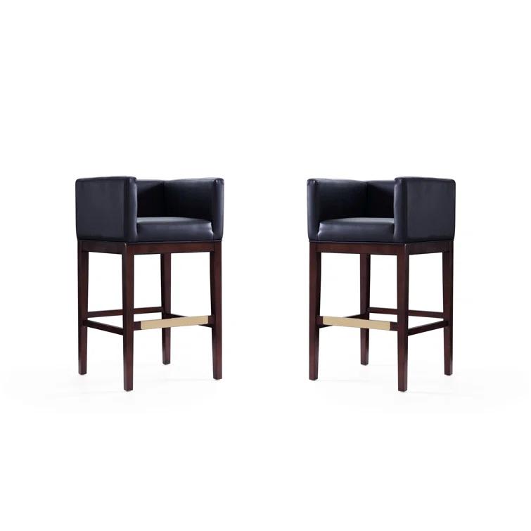Kingsley Upholstered 30'' Counter Stool with Solid Wood Frame