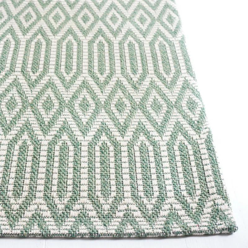 Martha Stewart Rugs Martha Stewart 405 100% Cotton Geometric Rug