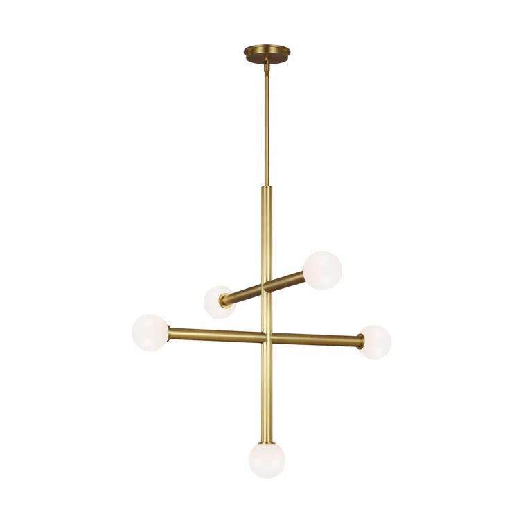 Nodes Large Chandelier by Kelly Wearstler - Burnished Brass