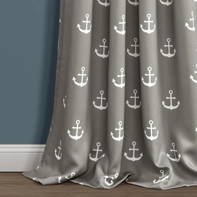 Anchor Polyester Room Darkening Curtain Pair (Set of 2)