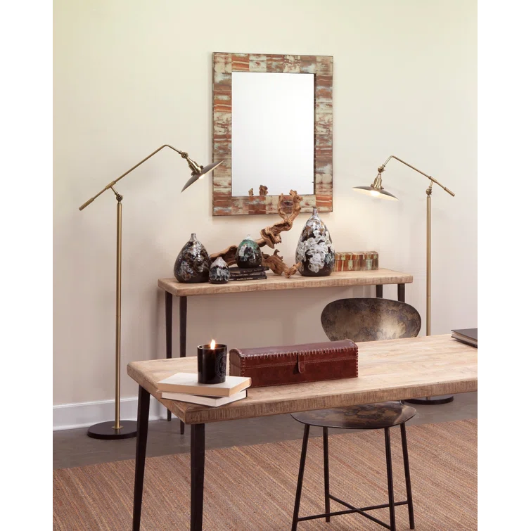 Wood Flat Wall Mirror