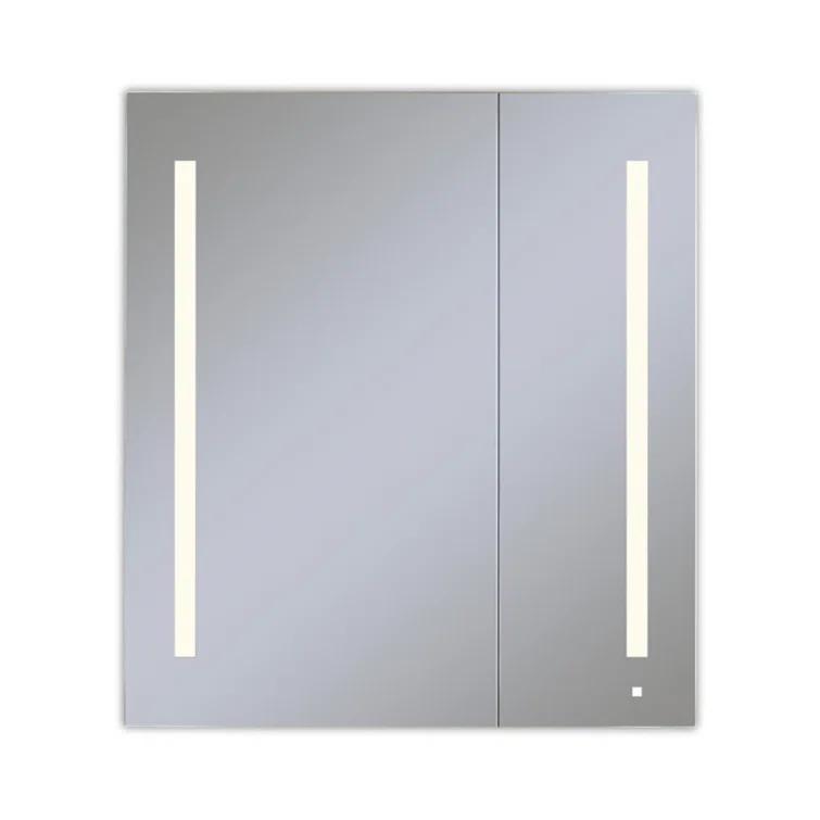 Robern AC3640D4P2LAW AiO Recessed Frameless Medicine Cabinet with 3 Adjustable Shelves and LED Lighting