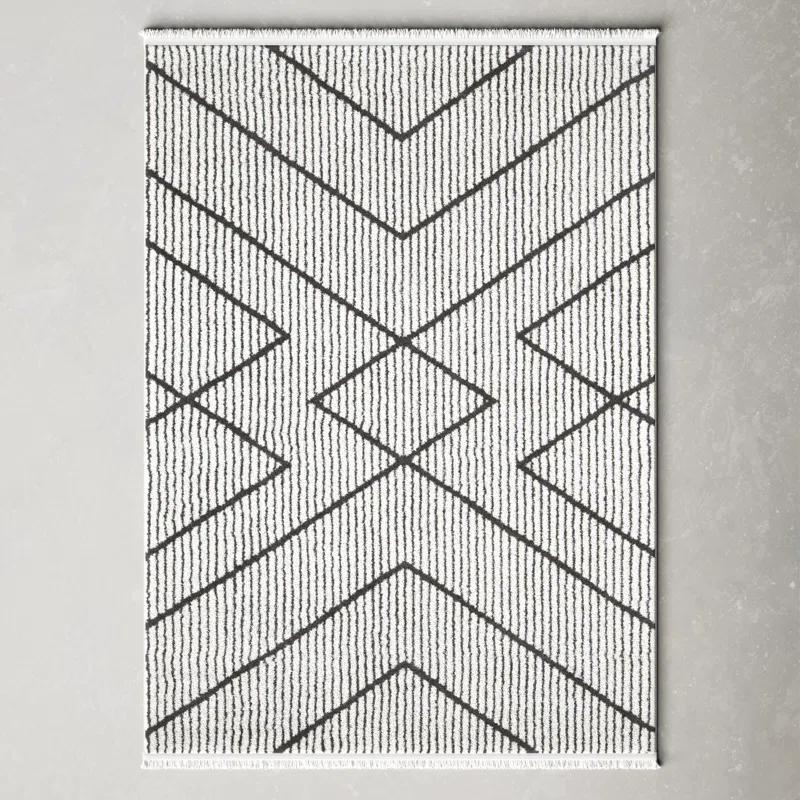 Lindy Charcoal/Ivory Rug