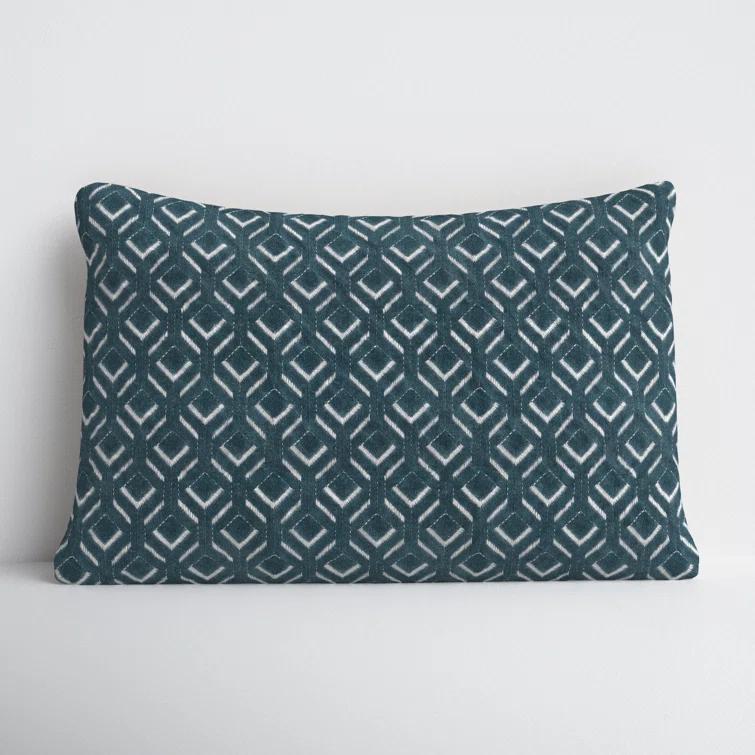 Ryans Embroidered Cotton Lumbar Throw Pillow