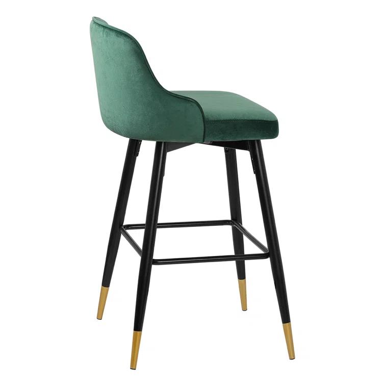 Swivel Velvet Upholstered Counter & Bar Stool (Set of 2)