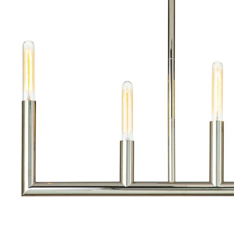 Wolfe Linear Chandelier by Regina Andrew by Regina Andrew - Polished Nickel