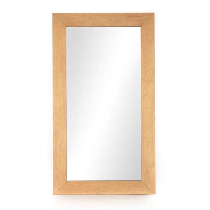 Larkin Burl Wood Floor Mirror - Burl Wood