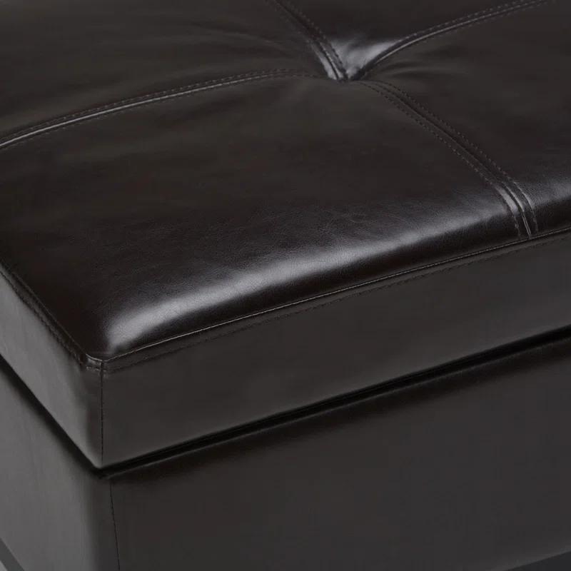 Oregon Faux Leather Ottoman