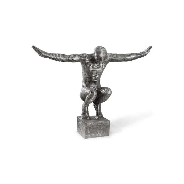 Outstretched Arms Sculpture, Aluminum, Small