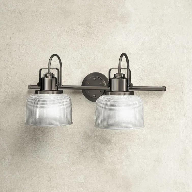 Rosser 2 Light Transparent Dimmable Vanity Light