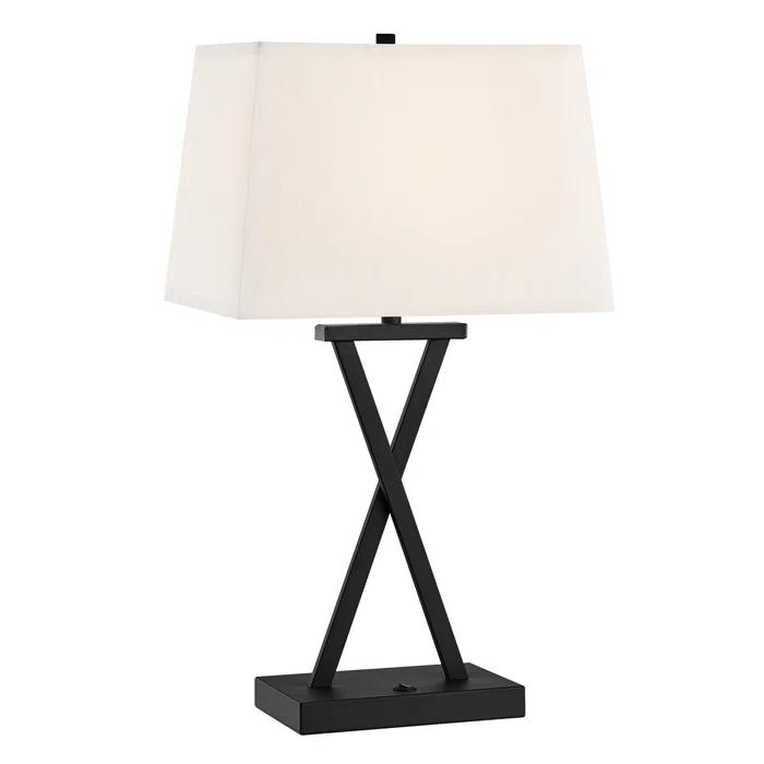Three Posts™ Monterey Metal USB Table Lamp (Set of 2)