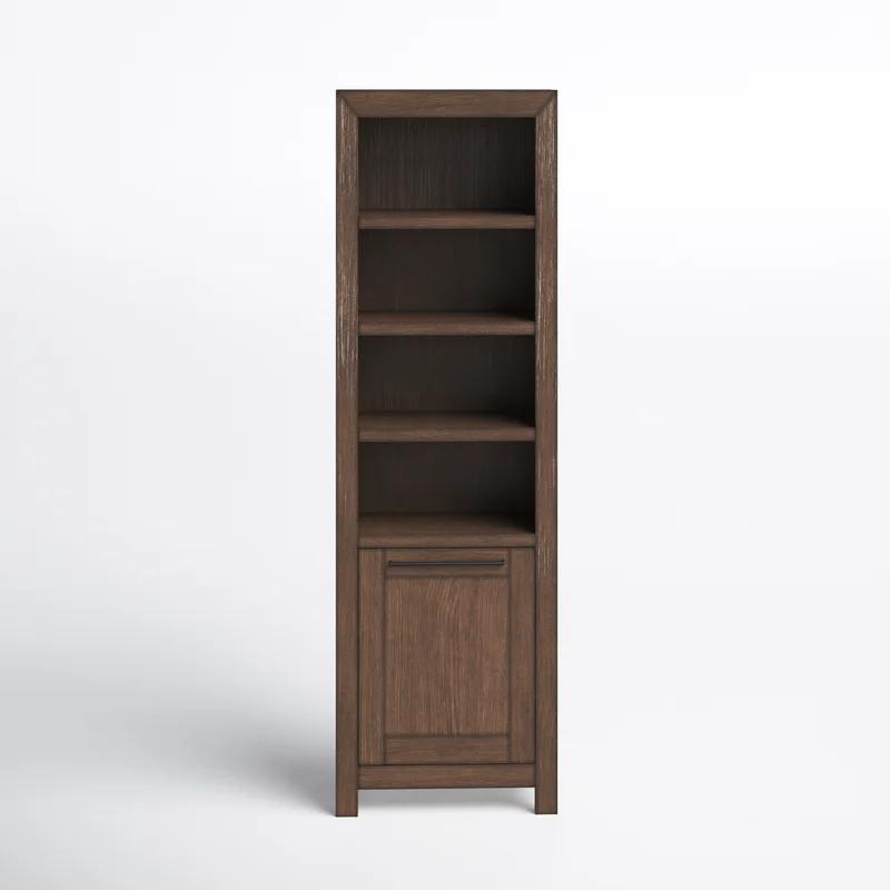 Arcadia Old Forest Glen Brown Wooden Bookcase with Doors