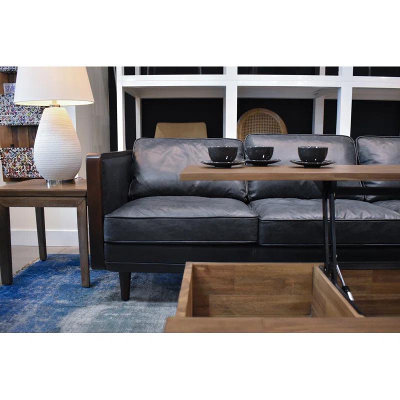 West Ridge Medium Brown Lift-Top Coffee Table with Storage