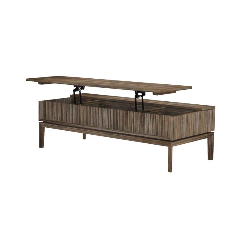 West Ridge Medium Brown Lift-Top Coffee Table with Storage