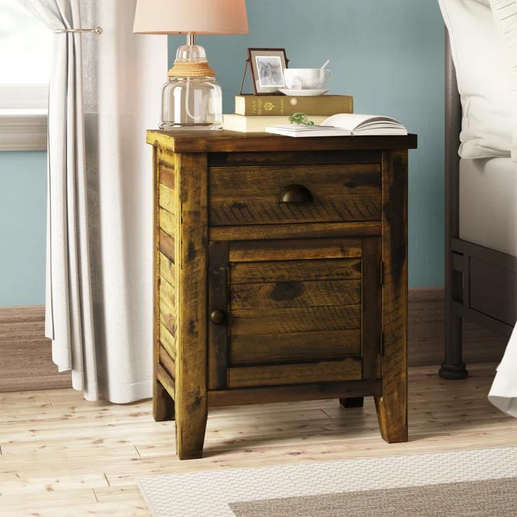 Jofran Artisan's Craft Accent Table Dakota Oak, 20" W X 13" D X 25" H, Finish, (Set of 1)