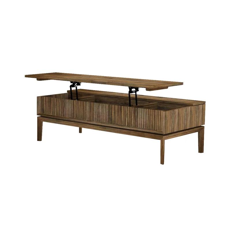 West Ridge Medium Brown Lift-Top Coffee Table with Storage