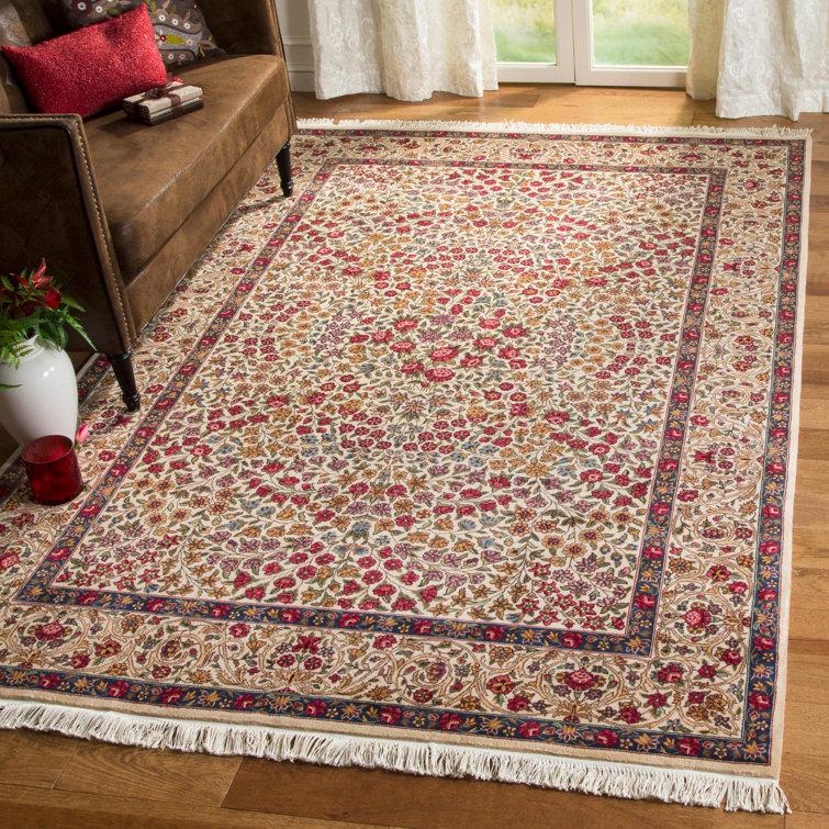 Royal Kerman 100% Wool Pile Floral Rug