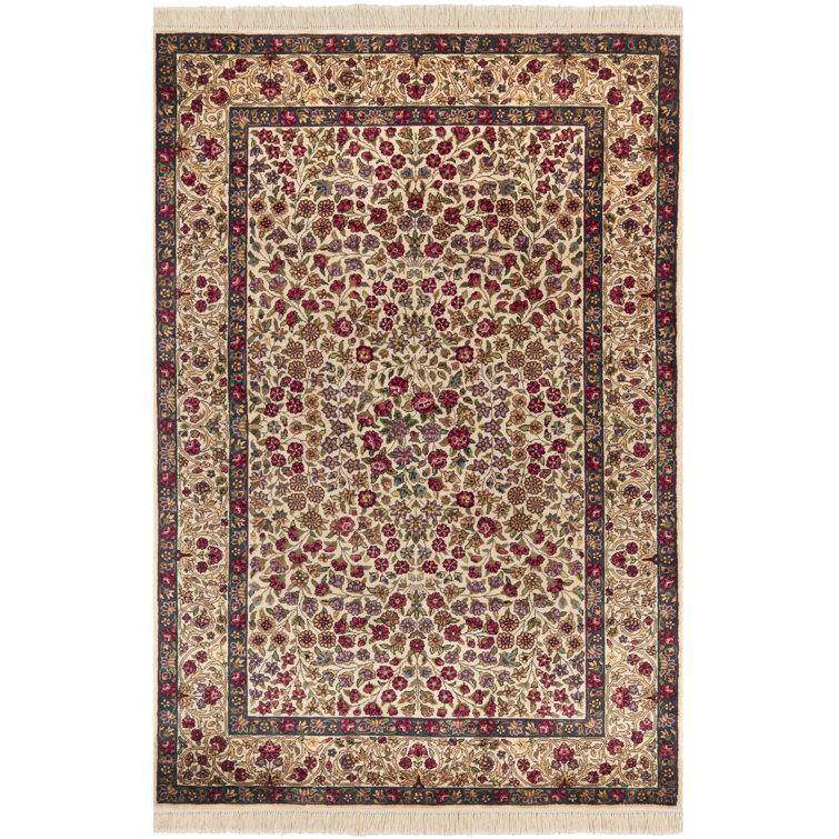 Royal Kerman 100% Wool Pile Floral Rug