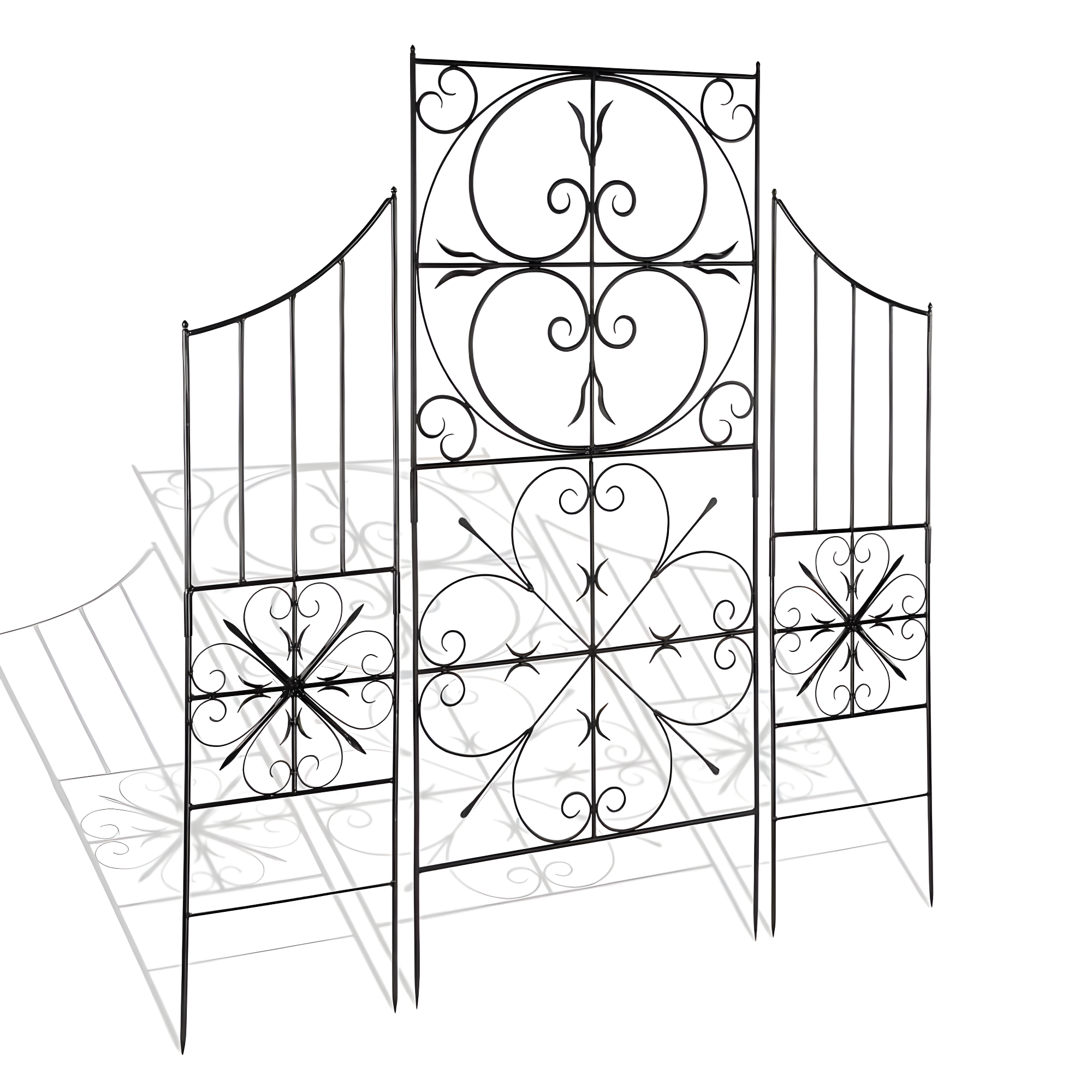 Achla  Garden Aldrich Trellis - Graphite Powdercoat