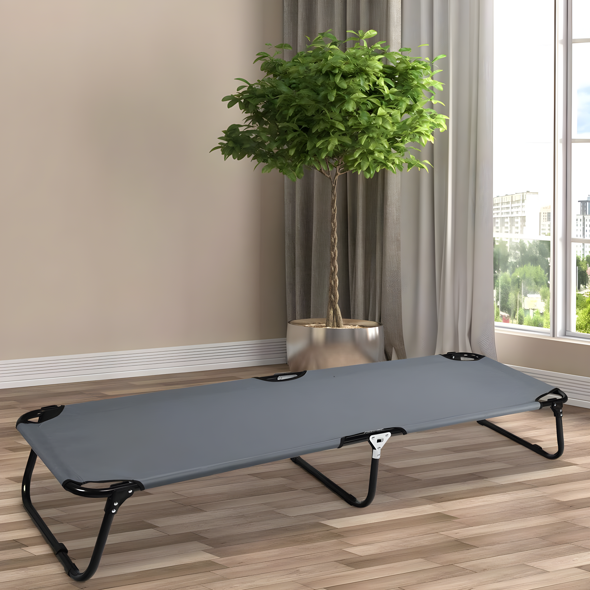 Patiojoy Outdoor Camping Cot Folding Camping Bed Sleeping Bed for Kids & Adult