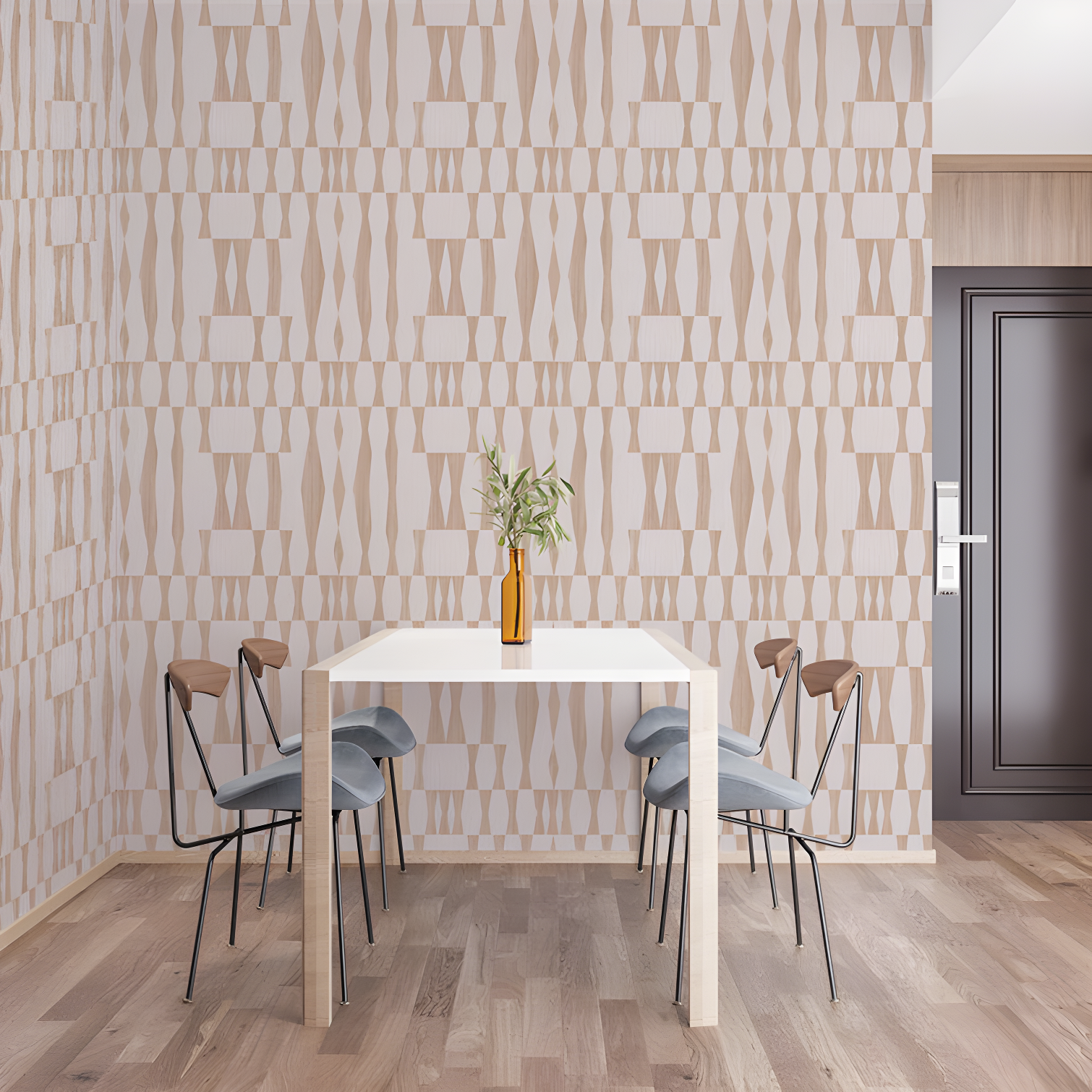 Mirin Peel + Stick Wallpaper - Textured Jute