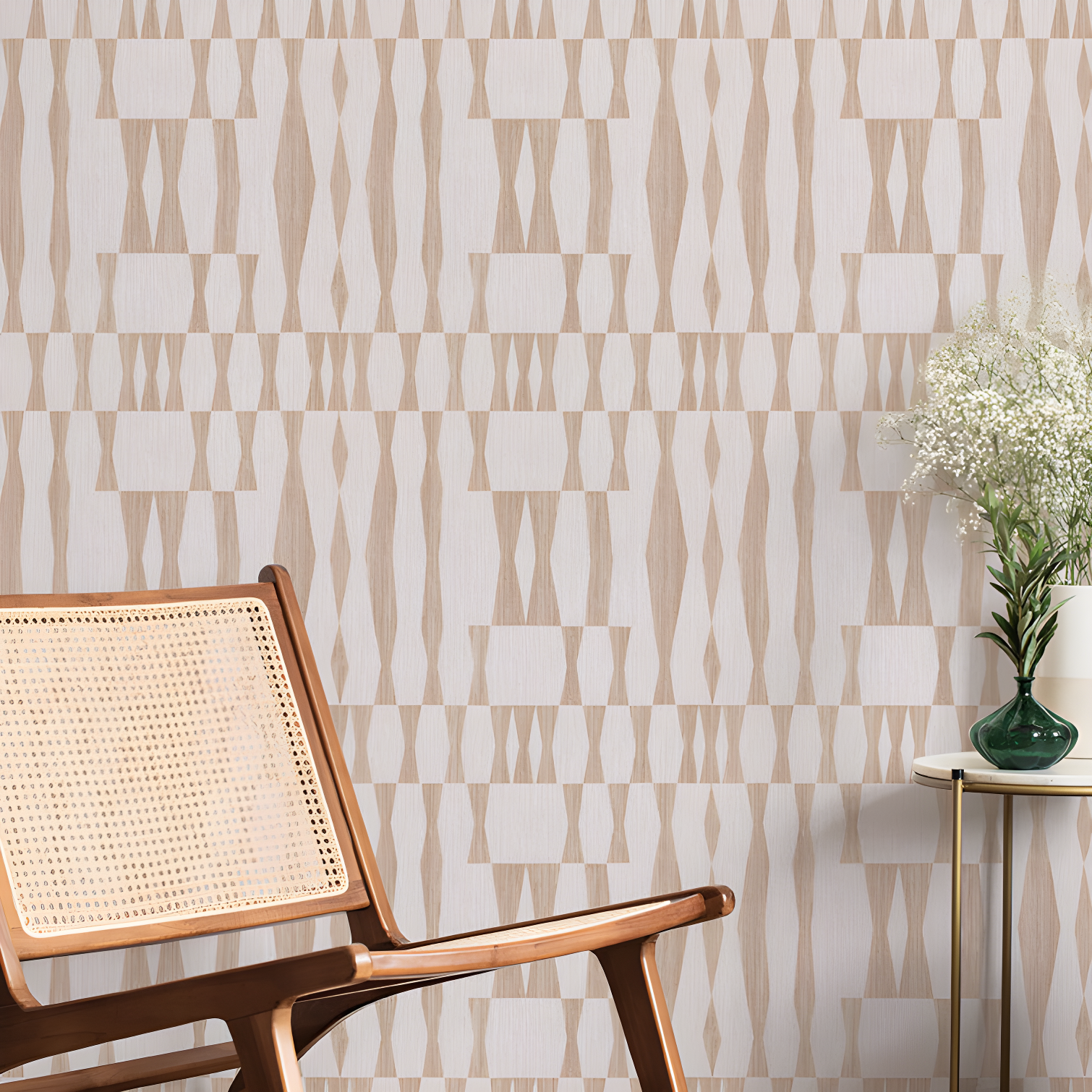 Mirin Peel + Stick Wallpaper - Textured Jute